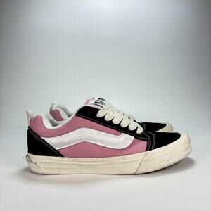 Vans Knu Skool Black Pink Athletic Retro Chunky Skateboarding Shoes Men's Size 9